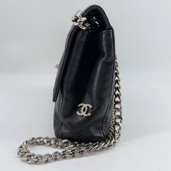 Chanel 2.55 chocolate bar rhinestone chain shoulder bag - Picture 6 of 16